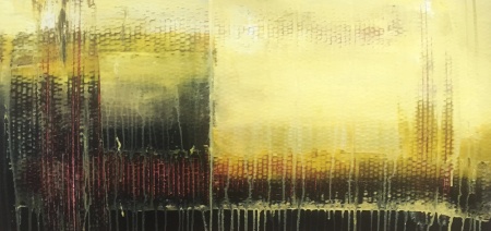 Sueños de cartón III (Acrylic on cardboard, 102x 64 cm)